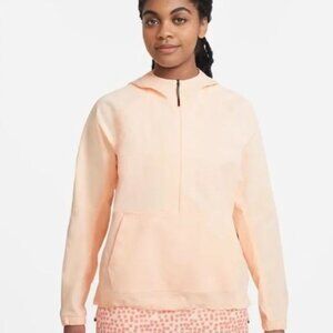 Nike Repel Women's Printed Golf Anorak Packable Jacket Bright Orange, X Large